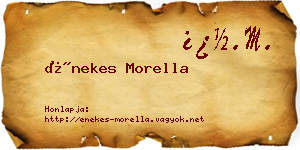 Énekes Morella névjegykártya